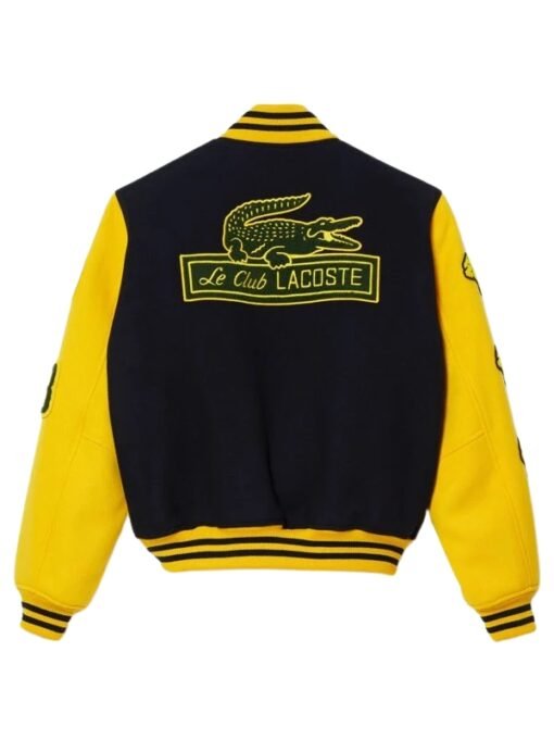 Lacoste Two-Tone Wool Bomber Jacket