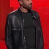 Netflix Tudum Ben Affleck Black Leather Jacket