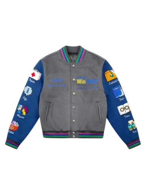 Tern x Winrar Grey/Blue Varsity Jacket