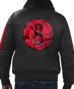 Brooklyn Nets Ty Mopkins Black Satin Jacket