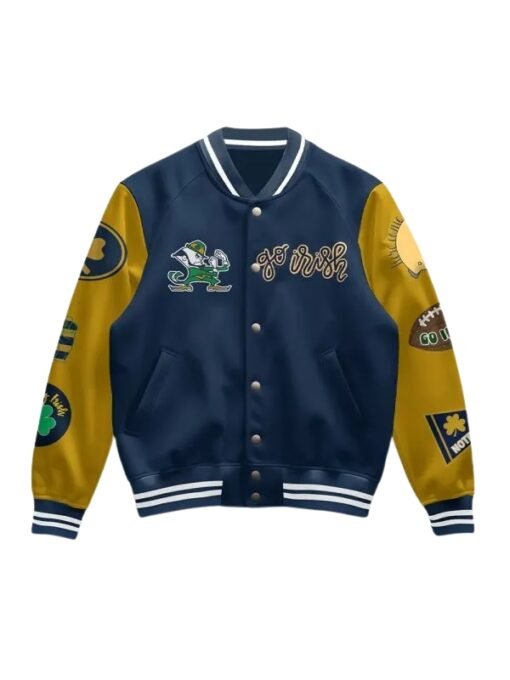 Notre Dame Fighting Irish Blue Varsity Jacket