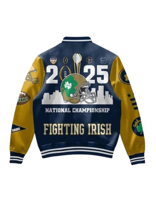 Notre Dame Blue Varsity Jacket