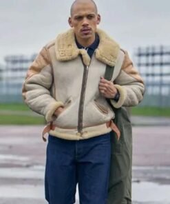 Jordan Bolger This Town Beige Shearling Jacket