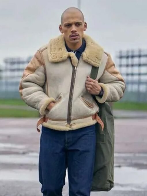 Jordan Bolger This Town Beige Shearling Jacket