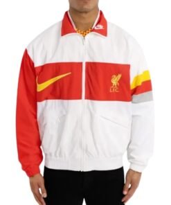Mens LFC Nike White Heritage Jacket