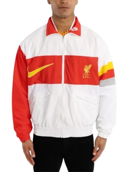 Mens LFC Nike White Heritage Jacket