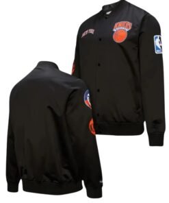 New York Knicks Hardwood Classics Blackout Satin Jacket
