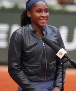 Coco Gauff Leather Jacket