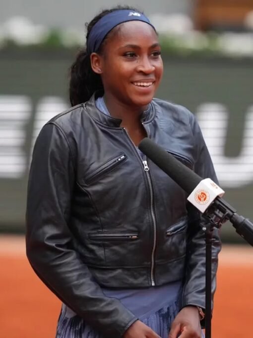 Coco Gauff Leather Jacket