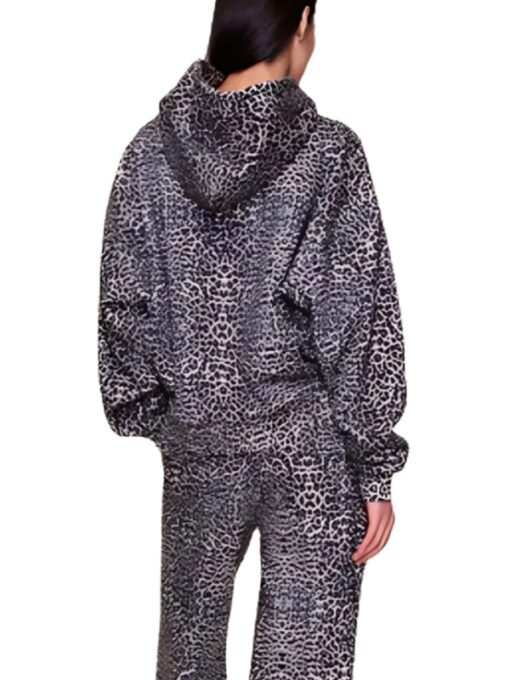 Guizio Cheetah Print Pullover Hoodie