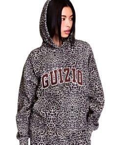 Guizio Cheetah Print Hoodie
