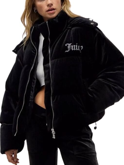Juicy Couture Black Hooded Jacket