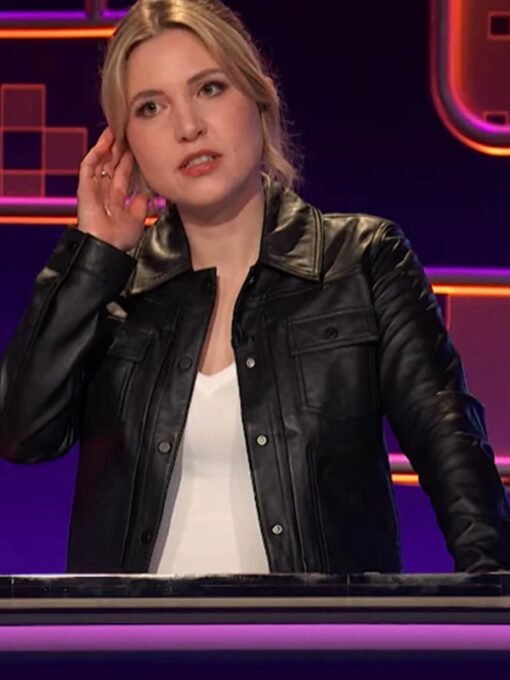 Taylor Tomlinson After Midnight Black Leather Jacket