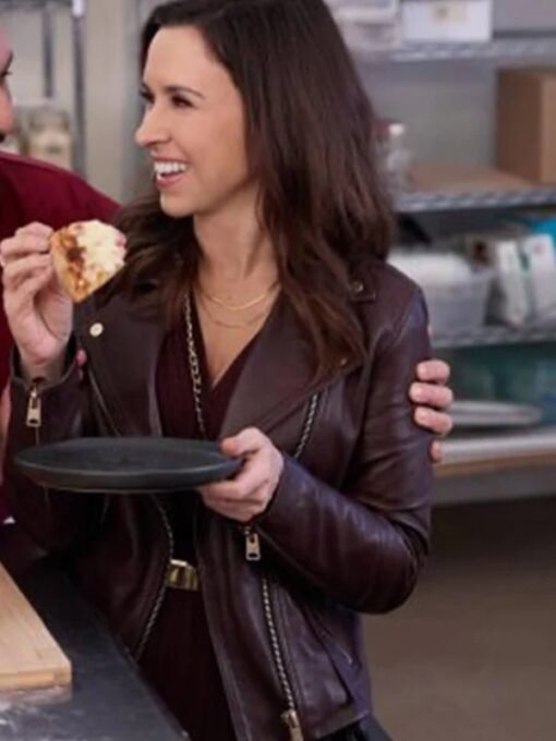 Lacey Chabert An Unexpected Valentine Leather Jacket