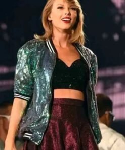 Taylor Swift Bomber Sequin Jacket