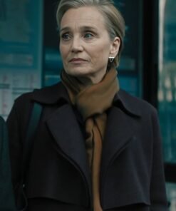 Slow Horses S04 Diana Taverner Black Wool Coat