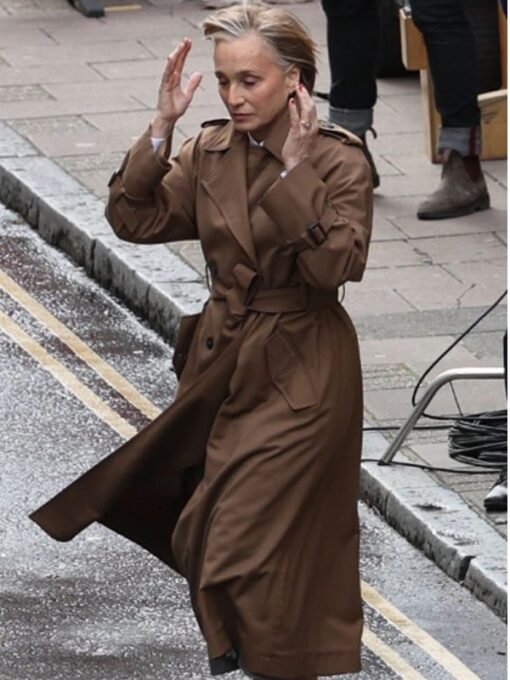 Slow Horses S02 Diana Taverner Brown Trench Coat