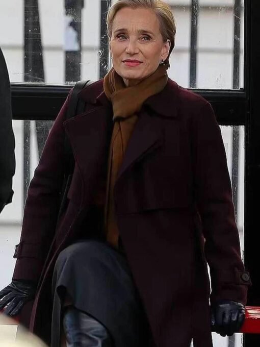 Diana Taverner Slow Horses S03 Maroon Coat