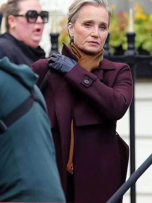 Slow Horses S03 Diana Taverner Maroon Coat