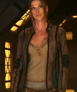 Adrianne Palicki The Orville Season 02 Brown Jacket