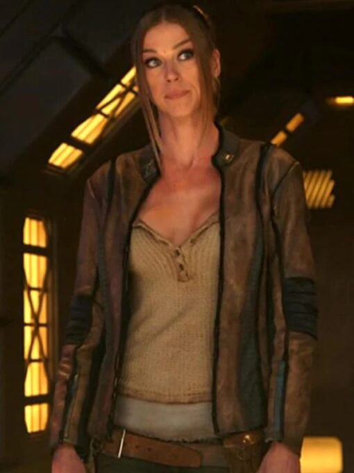 Adrianne Palicki The Orville Season 02 Brown Jacket