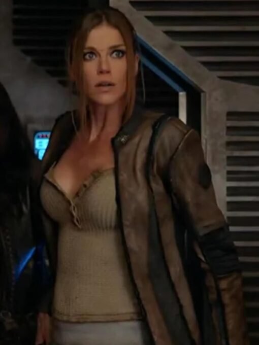 Adrianne Palicki The Orville Brown Leather Jacket