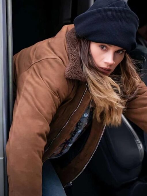 FBI S07 Maggie Bell Suede Leather Jacket