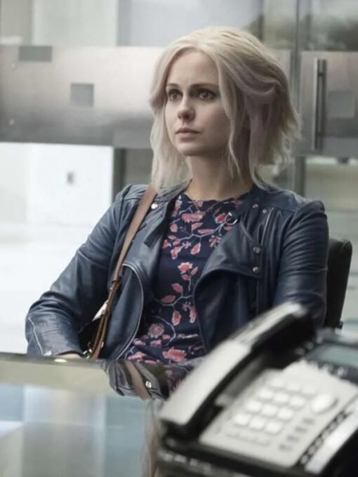 Rose McIver iZombie Blue Leather Jacket