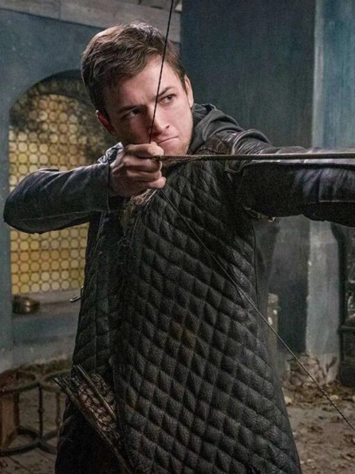 Taron Egerton Robin Hood Trench Coat