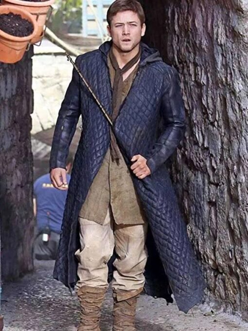 Robin Hood Taron Egerton Trench Coat