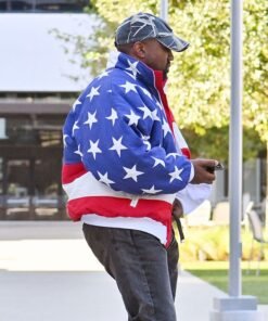 Kanye West American Flag Bomber Jacket