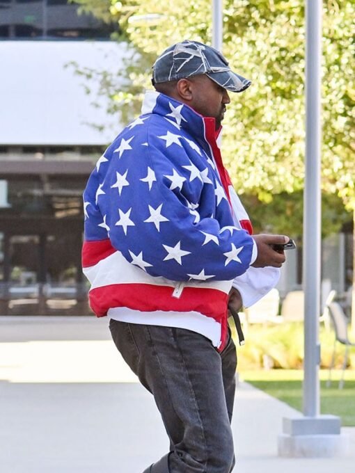 Kanye West American Flag Bomber Jacket