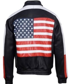 Selena Gomez USA Flag Black Jacket