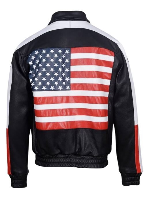 Selena Gomez USA Flag Black Jacket