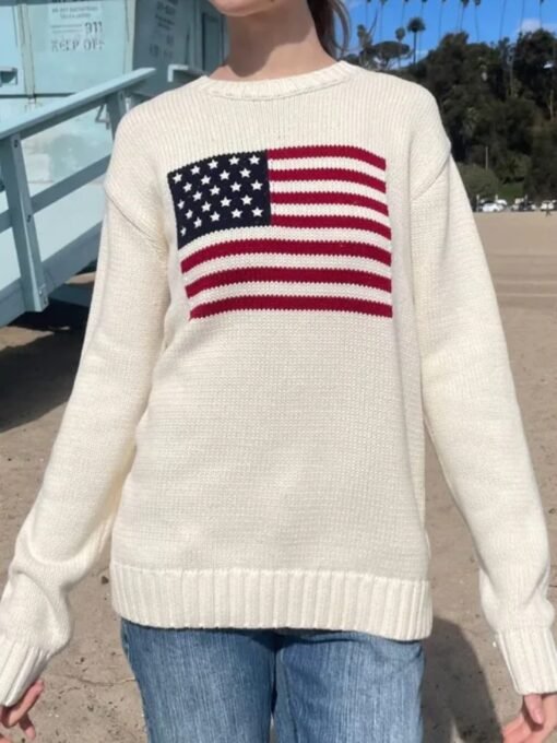 Brandy American Flag Sweater