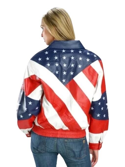Beyonce Michael Hoban American Flag Jacket
