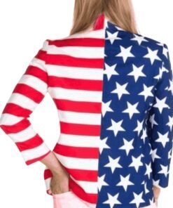American Flag Independence Day Blazer