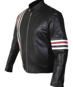 Captain America Motorcycle Leather Jacket