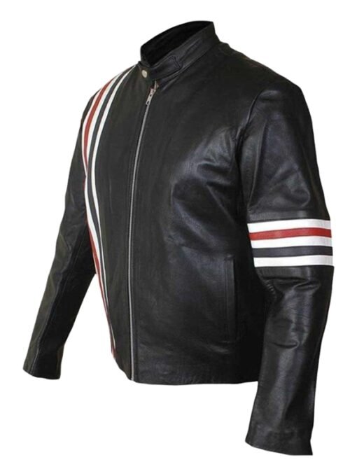 Captain America Motorcycle Leather Jacket