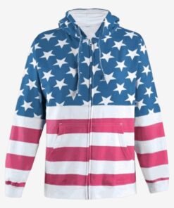 Women Independence Day Hooded Jacket