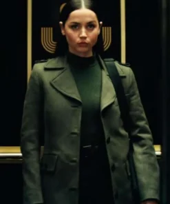 Ana de Armas Ballerina Trench Coat