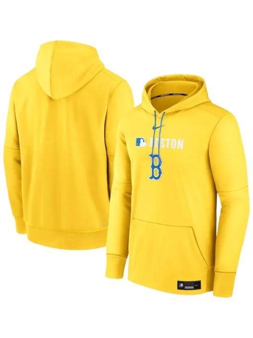 Red Sox Boston City Connect Yellow Hoodie