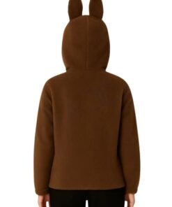 Labubu Brown Hoodie Jacket