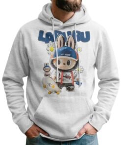 Labubu Lover Cute White Hoodie