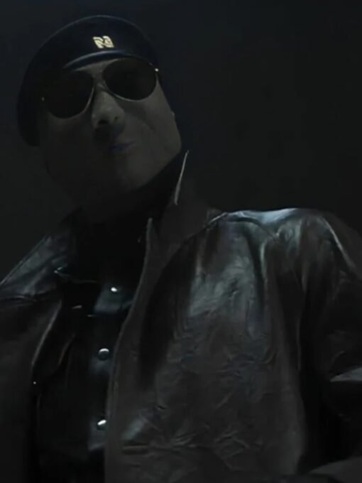 Evan McCone The Running Man Brown Leather Coat
