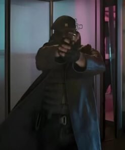 Lee Pace The Running Man Brown Leather Coat
