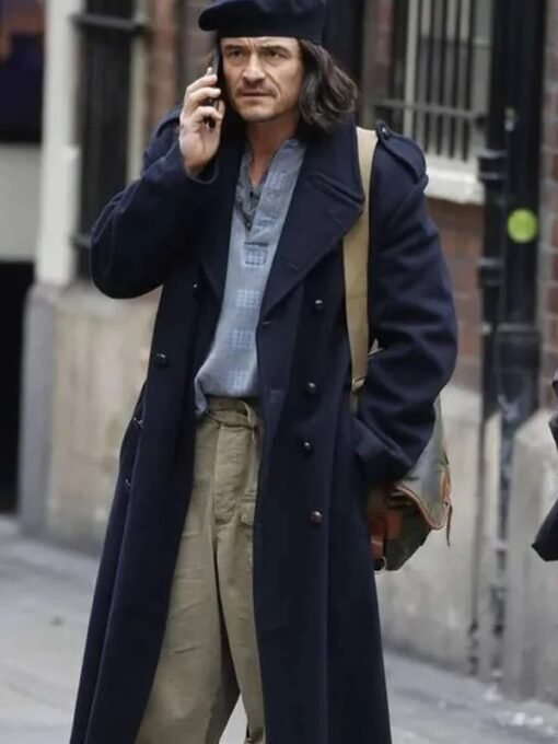 Orlando Bloom Deep Cover Blue Coat
