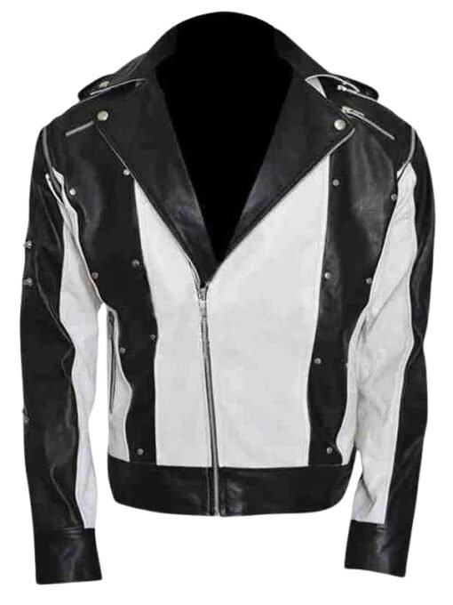 MJ Pepsi Ad Black Leather Jacket