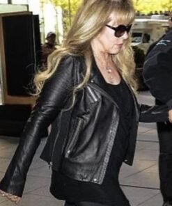 Stevie Nicks Biker Leather Jacket