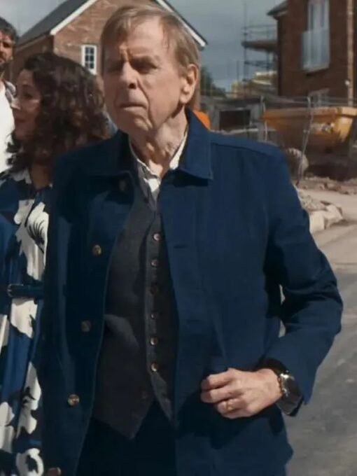 Timothy Spall Death Valley S01 Blue Jacket
